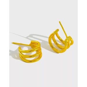 🌵4/$30 New Minimalist Gold Hoops